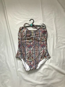 Matalan Swimming Suit Floral Multicolored Castaway UK 14 3421420 - Picture 1 of 4
