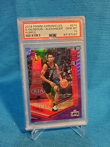 PSA 10 Panini Shai Gilgeous Alexander Purple Rookie Card RC #1/49 FIRST OFF LINE - Bild 1 von 6