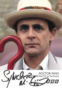 Doctor Who Autograph: SYLVESTER McCOY Genuine Signed Cast Card - Picture 1 of 1