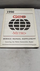 1990 Geo Metro Service Manual Supplement - Picture 1 of 6