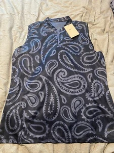 NWT$ Nike Women’s Victory Golf Polo DH1975-451 Obsidian New Large L Sleeveless - Bild 1 von 3