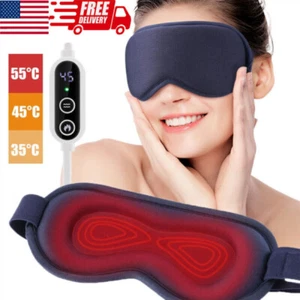 Electric Heated Eye Mask Pad, Warm Compress for Puffy Eyes and Dry Eye Relax Eye - Picture 1 of 18