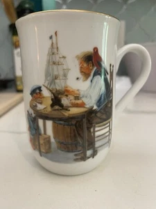 Vintage Norman Rockwell Nautical For a Good Boy Coffee Cup 1986Museum Collection - Bild 1 von 6