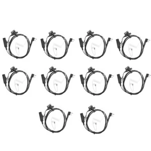 10X Zestaw słuchawkowy Earloop Słuchawki Mikrofon do radia IC-F3031 F3101 V8 V80E V82 V85 - Zdjęcie 1 z 3