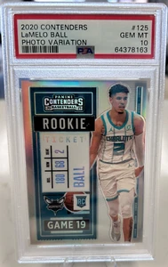 2020 Panini Contenders Lamelo Ball #125 RC Photo Variation PSA 10 - Bild 1 von 2