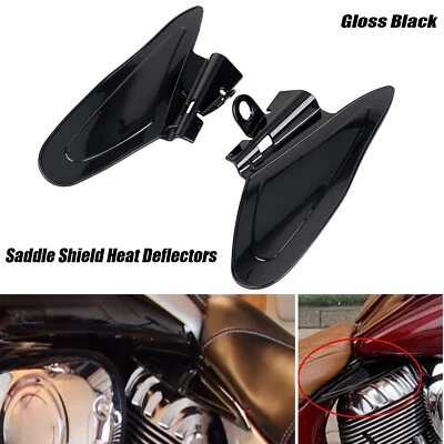 Reflective Saddle Seat Heat Shields Fit For Indian Chief Roadmaster 2014-2022 US - Image 1 of 4