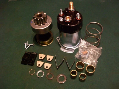 Delco Starter 1109424 Kit de reparación Wisconsin Bobcat VH4D cepillos accionamiento solenoide Foto 1 de 4