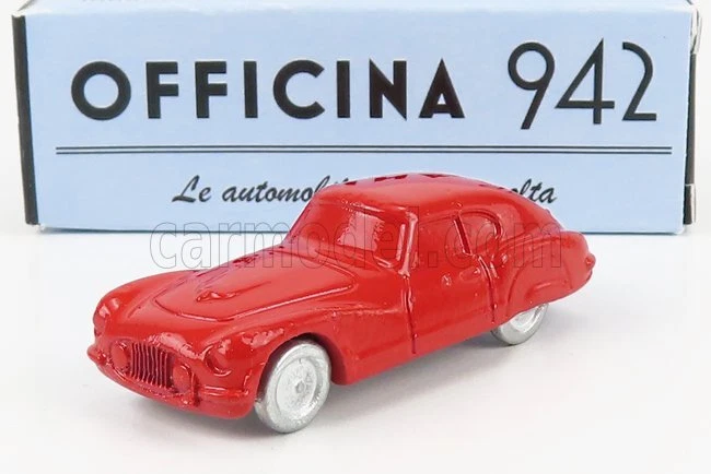 MODELLINO AUTO STATICO OFFICINA 942 FIAT 8V 1-SERIES 1952 ROSSO SCALA 1/76 - Immagine 1 di 4