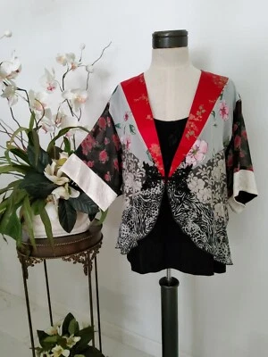 NEW SPENCER ALEXIS BLACK DINNER JACKET & SHELL RED LAPEL WHITE CUFFS 3PC SZ LARG - Image 1 of 4