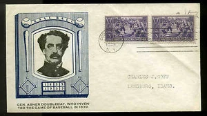 855 BASEBALL FDC COOPERSTOWN, NY PLANTY P6 CACHET CRAFT HEYL CACHET - Picture 1 of 1