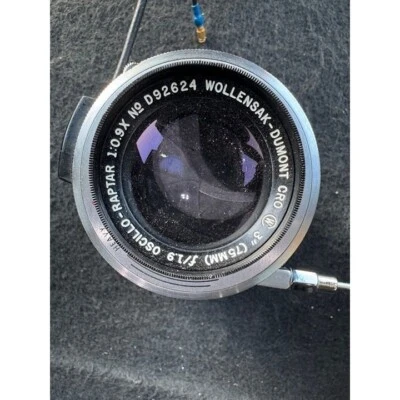 Wollensak-Dumont CRO Oscillo-Raptar 75mm f/1.9 Lens | D92624 | High-Speed CRT Op - Image 1 of 4