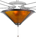 Meyda Tiffany 38059 Sutter 17"W Single Ceiling Fan Light Kit - MultiColor