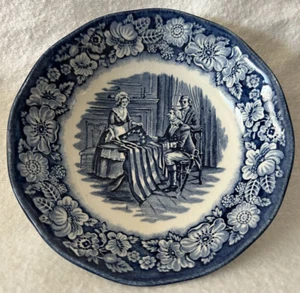 vintage Liberty Blue Staffordshire Ironstone Betsy Ross Small Bowl fruit ect. - Picture 1 of 12