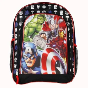 Mochila Avengers Heroes Niños Viaje Escuela Libro Bolsa Iron Man Hulk Thor Marvel - Imagen 1 de 8