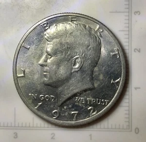 1973 D Kennedy Half Dollar DDO & Weak FG Error Coin - Picture 1 of 5