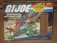 1984 G.I. Joe Zartan with Chameleon Swamp Skier #6064 Change colors + Box !