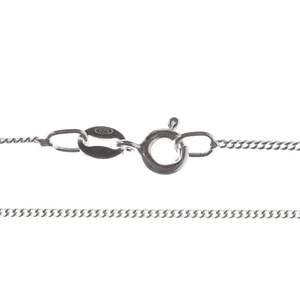 Brazalete de plata de ley para niños eslabones finos - 1 mm - 6,5 pulgadas - Imagen 1 de 14