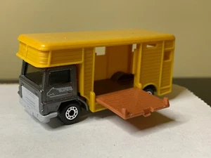 Matchbox #???? Bedford Horse Box Side Opens for Loading Gray & Yellow - Picture 1 of 1