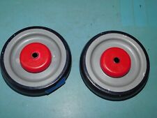Set of 2 P&H Casters  Shopping Cart Wheels 5" OD x 5/16" Bore x 1" W