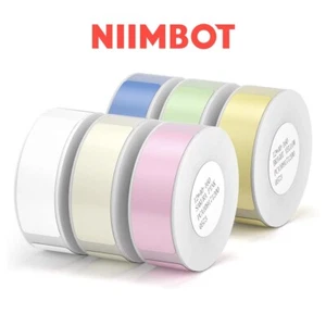 NIIMBOT D11/D110 Printer Label Paper/Thermal Labelling Sticker Tape WHITE/COLOUR - Picture 1 of 20