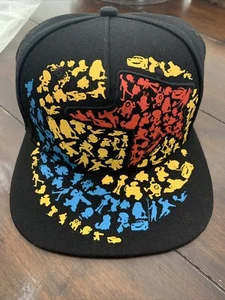 Disney Pixar 100th anniversary Hat Black All Characters Rare Cars Monsters Inc - Picture 1 of 8
