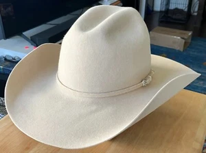 Bailey 20x Beaver Cowboy Hat 7 3/8 - 7 1/2 Bone Low Gus Rands - Picture 1 of 13