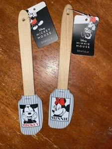 Disney Mickey & Minnie Mouse Mini Spatulas 2 Piece Set NWT - Picture 1 of 2