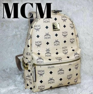 Mcm Mini Backpack Studded Visetos Leather Small Bag Designer Fashion Backpack - Picture 1 of 10