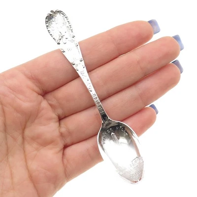 ALVIN 925 Sterling Silver Antique Bunker Hill 1775 Spirit of 76 Coffee Spoon - Image 1 of 4