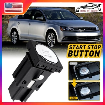Interruptor de botón de parada de arranque del motor para Volkswagen Jetta 2011-2017 Foto 1 de 4