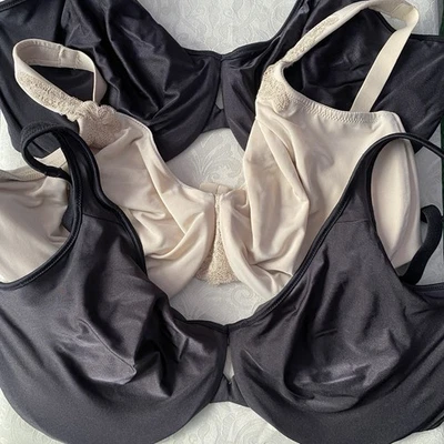 Sujetadores LILYETTE 38DDD 38F Lote de 3 Negro Desnudo Suave 0904 0409 Sumérgete en Comodidad Foto 1 de 4