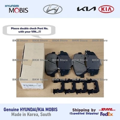 Kit de pastillas de freno de disco delanteras originales 581011RA10 para Hyundai Accent 2013-2017 Foto 1 de 4
