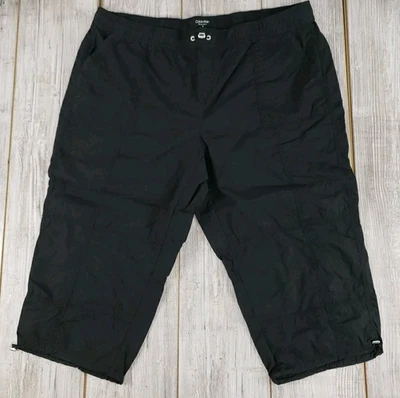 Calvin Klein Performance Women's Size 2X Black Balloon Adjustable Waist Pants - Image 1 of 4