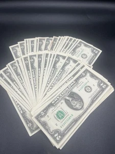 Lot von 50 US Zwei Dollar Scheinen - zirkuliert - verschiedene Serien und Daten - Bild 1 von 4