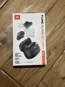 Auriculares intrauditivos JBL Tune Buds 2 True Wireless cancelación activa de ruido - negros - Imagen 1 de 3