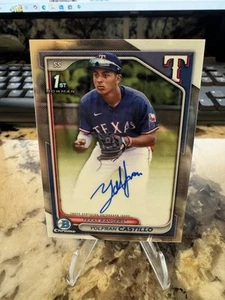 2024 Bowman Chrome - Prospect Autographs Yolfran Castillo #CPA-YC (AU, RC) - Picture 1 of 2