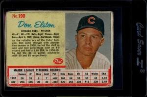 1962 Post Cereal #190 Don Elston - Picture 1 of 2