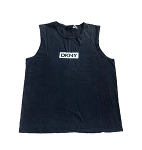 Vintage DYNY Grunge Muscle Tank Late 90s/early 2000s Y2K Size XL Black White - Picture 1 of 3