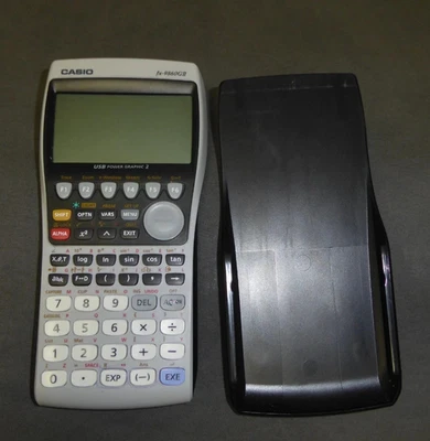 CASIO Grafik Taschenrechner  fx-9860GII mit Schutzhülle, Cd Kabel und Gebrauchsa - Bild 1 von 3