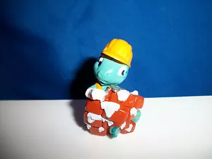 DINO CONSTRUCTION Arbeiter SCHLAMPIG UNORDENTLICH ZIEGELSCHICHT Cartoon DINOSAURIER Figur Kinder - Bild 1 von 4