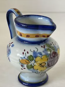 Jarra Portuguesa Tradicional Pintada a Mano en Miniatura de Colección - Firmada 4/12 FD - Imagen 1 de 8