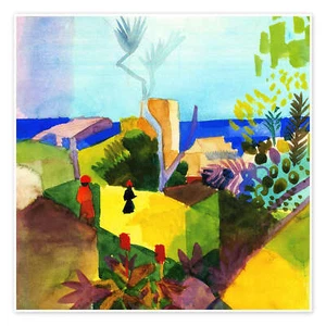 Poster Landschaft am Meer - August Macke - Bild 1 von 7