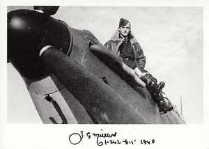 Zweiter Weltkrieg 2. Weltkrieg BoB RAF Schlacht um Großbritannien MILLARD handsigniertes Foto Cockpit - Bild 1 von 1