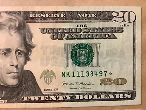 $ 20 Dollar ☆ Sternnote ☆ Fancy 🙂 NK 111 38 497 ☆ Cool Ersatz Stern Note ☆ - Bild 1 von 6