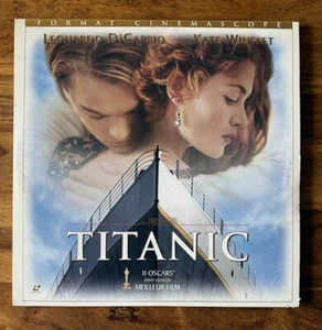 Titanic ( James Cameron, Leonardo DiCaprio, Kate Winslet) Laserdisc / Laser Disc - Imagen 1 de 3