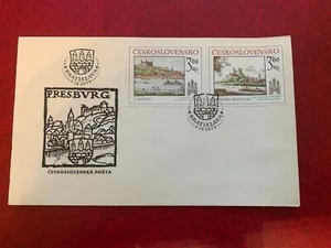 CZECHOSLOVAKIA 1979 FDC ART BRATISLAVA CASTLE JANSCHA DANUBE WOLF - Picture 1 of 1