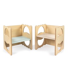 sedia pluriuso multiuso in legno per bambini sgabello GRACELEN VANITY