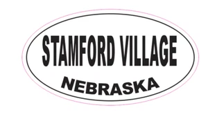Stamford Village Nebraska Oval Autoaufkleber D7052 Euro Oval - Bild 1 von 1