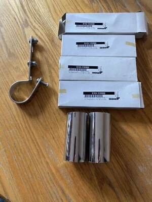 Chrome Lake Pipe Brackets - 4 Pack - Image 1 of 4