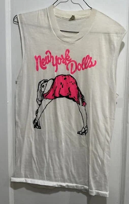 Camiseta RARA Vintage Muñecas Nueva York Puntada Única Pantalla Estrellas (S9) Foto 1 de 4